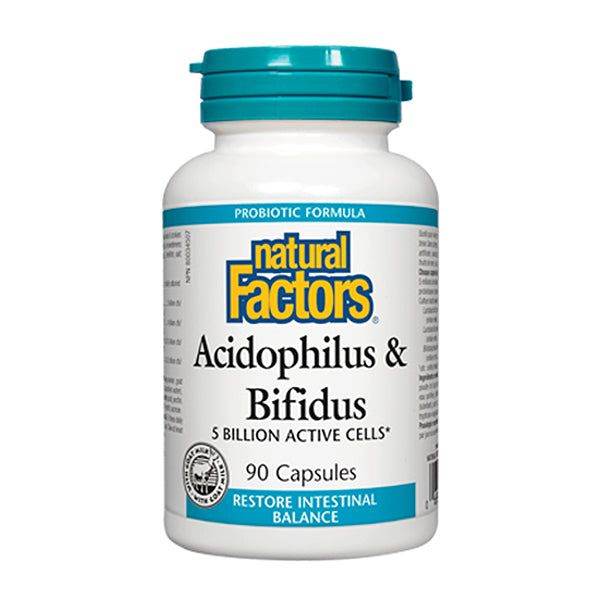 Natural Factors Acidophilus & Bifidus (Probiotic) 5 Billion Active Cells