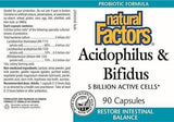 Natural Factors Acidophilus & Bifidus (Probiotic) 5 Billion Active Cells