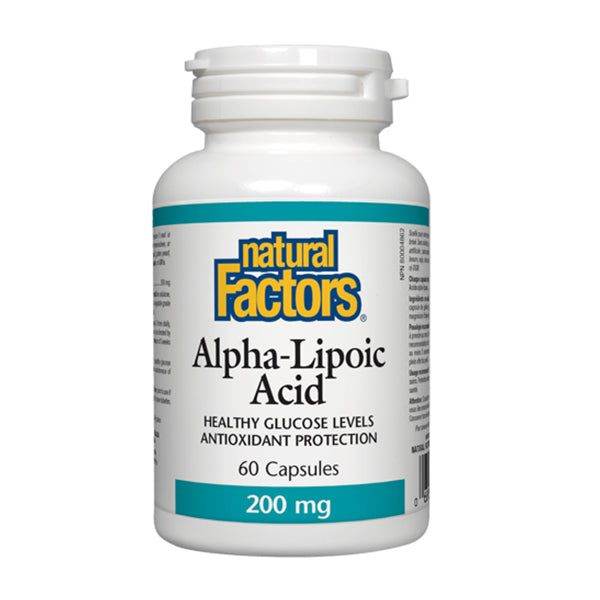 Natural Factors Alpha Lipoic Acid 200 mg, 60 Ct