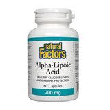 Natural Factors Alpha Lipoic Acid 200 mg, 60 Ct