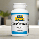 Natural Factors Beta Carotene Provitamin A 30,000 IU, 90 Ct