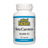 Natural Factors Beta Carotene Provitamin A 30,000 IU, 90 Ct