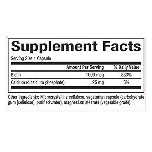 Natural Factors Biotin 1000 mcg, 90 Ct
