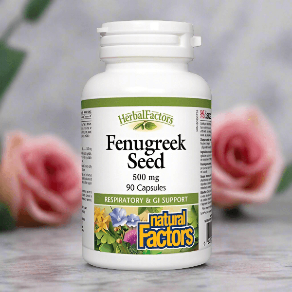 Natural Factors Fenugreek Seed 500 mg, 90 Ct