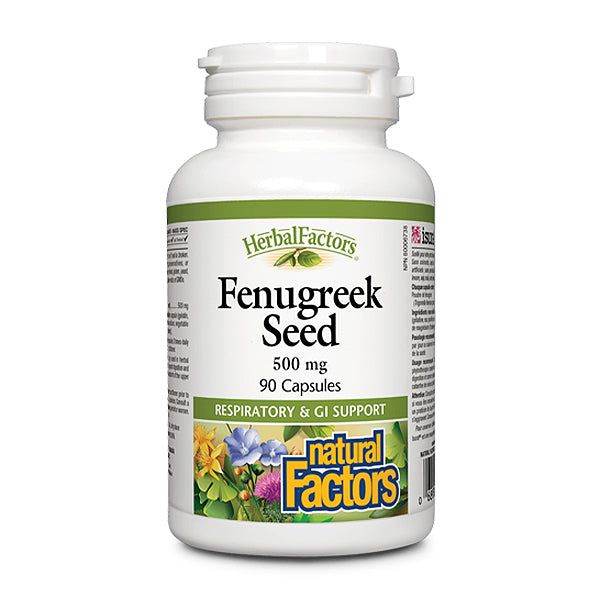 Natural Factors Fenugreek Seed 500 mg, 90 Ct