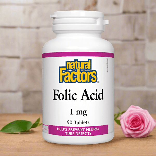 Natural Factors Folic Acid, 90 Ct