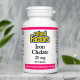 Natural Factors Iron Chelate 25mg