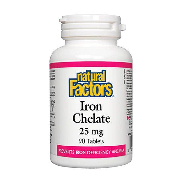Natural Factors Iron Chelate 25mg