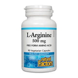 Natural Factors L-Arginine 500 mg, 90 Ct