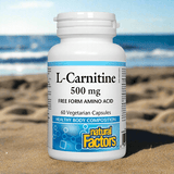 Natural Factors L-Carnitine 500mg, 60 Ct