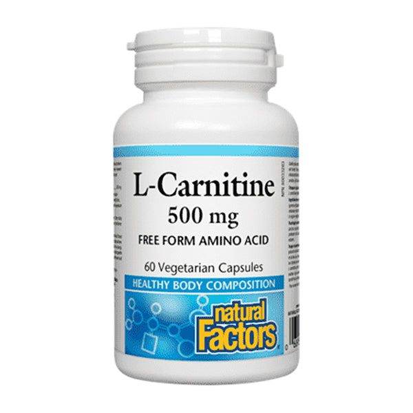 Natural Factors L-Carnitine 500mg, 60 Ct