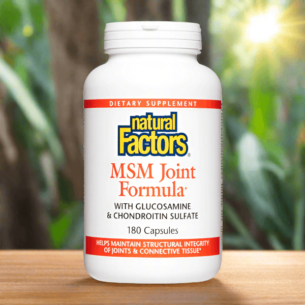 Natural Factors MSM Joint Formula with Glucosamine & Chondroitin Sulfate, 180 Ct