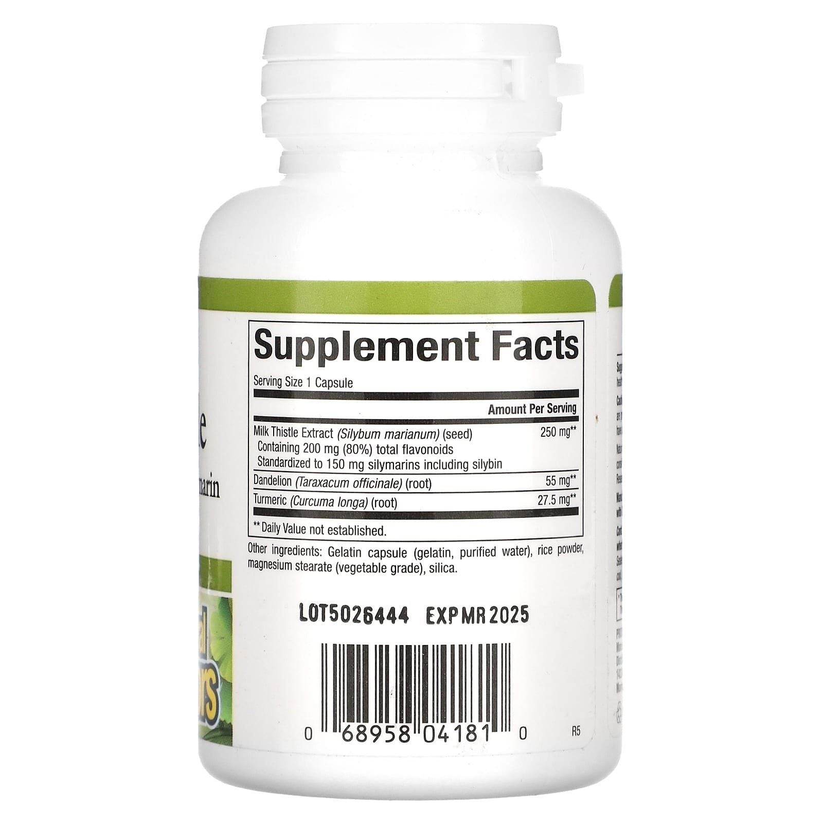 Natural Factors Milk Thistle 250mg, 90 Ct