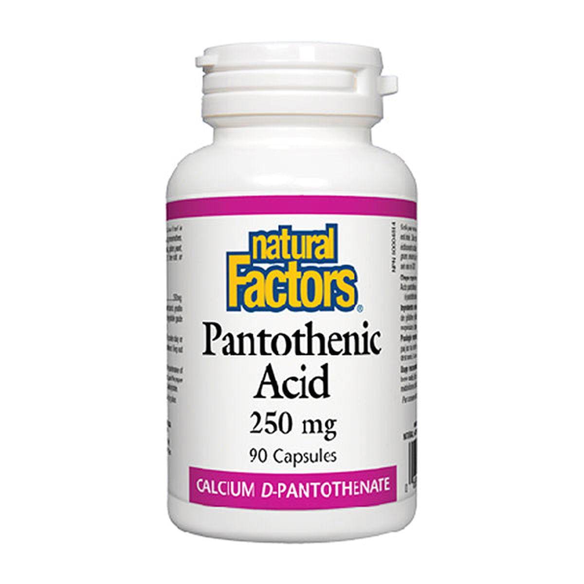 Natural Factors Pantothenic Acid (Vitamin B5), 90 Ct