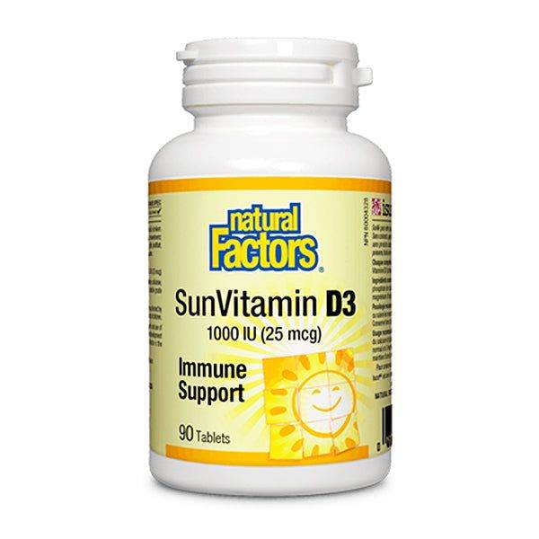 Natural Factors SunVitamin (Vitamin D3) 1000 IU