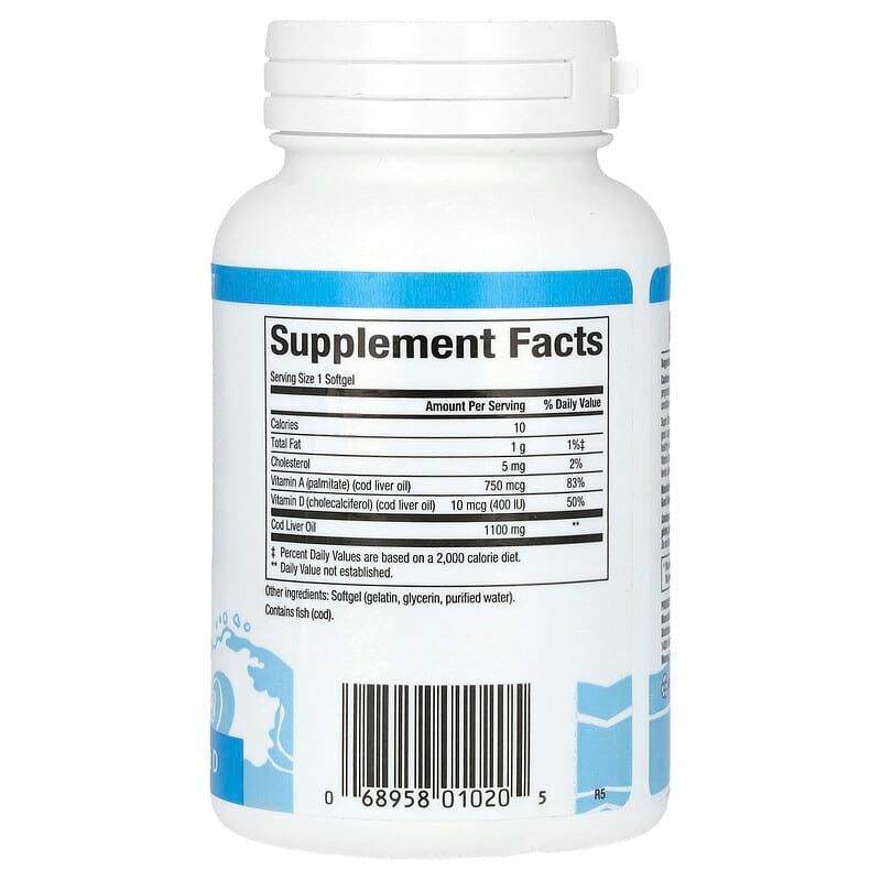 Natural Factors Super Cod Liver Oil, 90ct