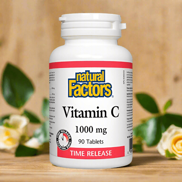 Natural Factors Time Release Vitamin C 1000mg, 90 Ct