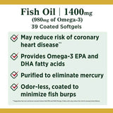 Nature's Bounty Fish Oil 1400mg Plus Omega-3 39CT