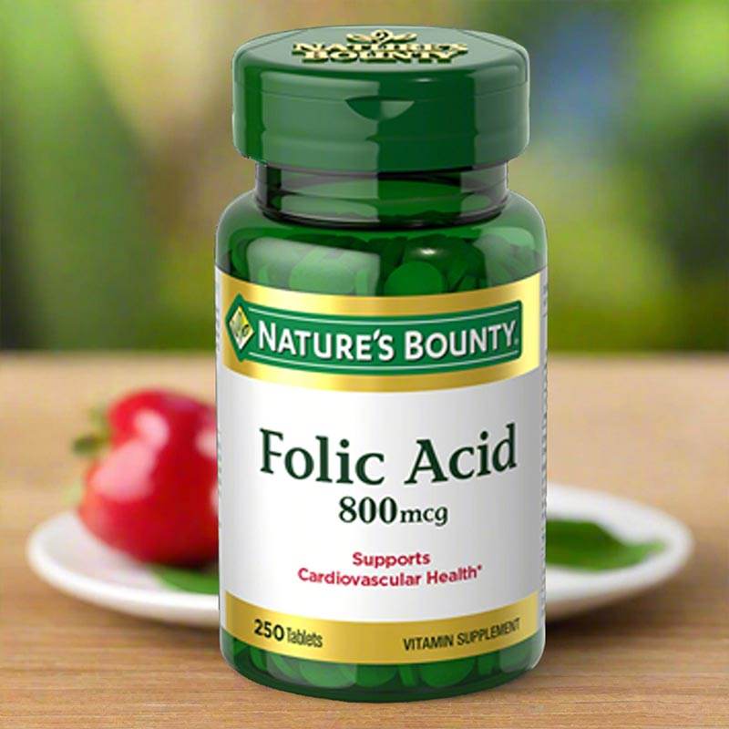 Nature's Bounty Folic Acid 800 mcg (250 Ct)