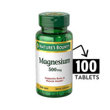 Nature's Bounty Magnesium 500mg 100 Tablets