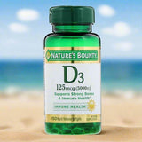 Nature's Bounty Vitamin D3 5000 IU, 150 Ct