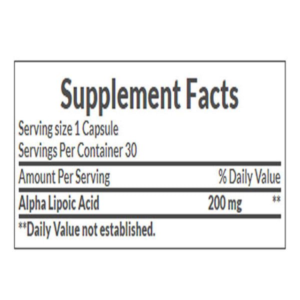 Nature's Bounty Alpha Lipoic Acid 200mg