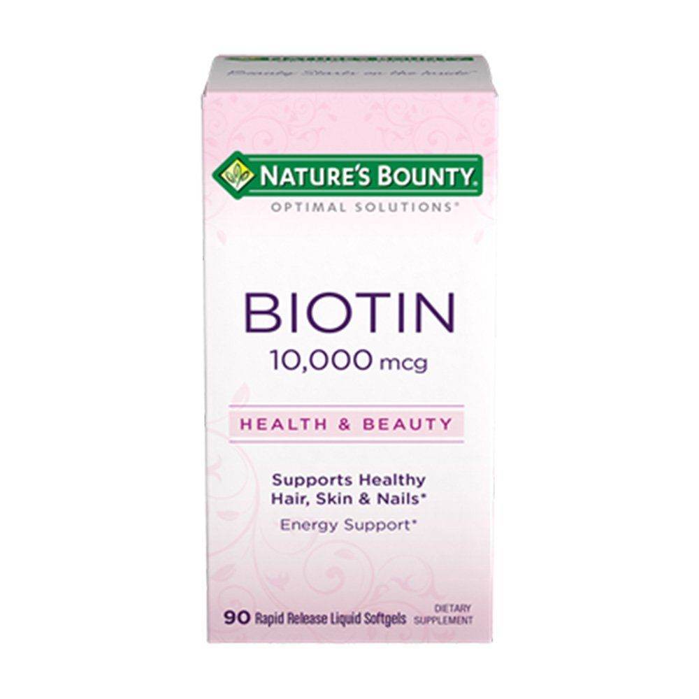 Nature's Bounty Biotin 10,000mcg 90 softgels