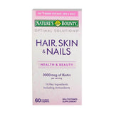 Nature's Bounty Biotin 3000mcg 60 Caplets