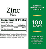 Nature's Bounty Zinc Chelated 50mg