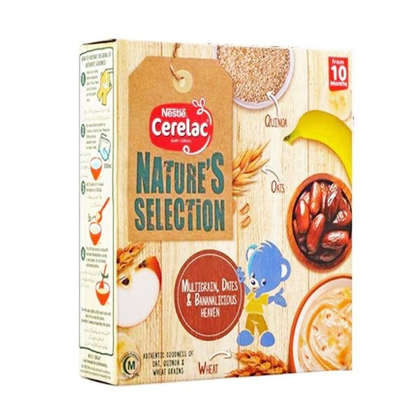 Nestle Cerelac Nature's Selection Multigrain Dates & Bananalicious Heaven, 175g
