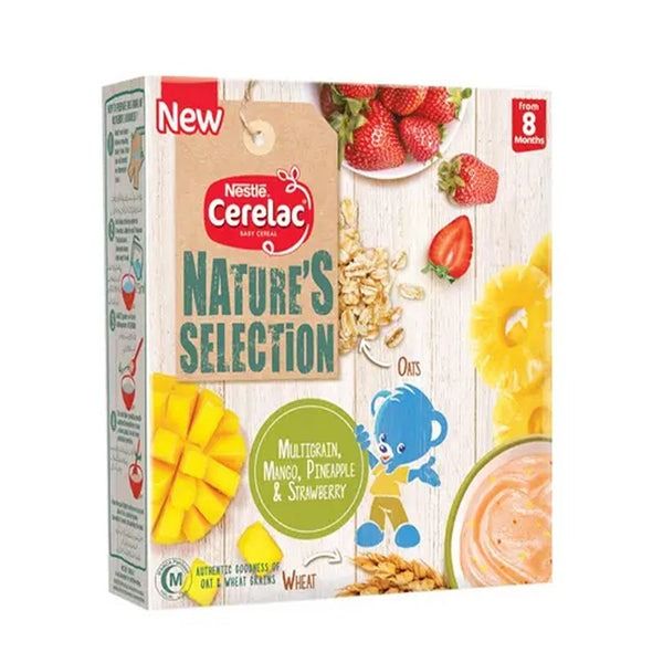 Nestle Cerelac Nature's Selection Multigrain Mango Pineapple & Strawberry, 175g