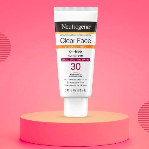 Neutrogena Clear Face Oil Free Sunscreen Broad Spectrum Spf 30 88Ml