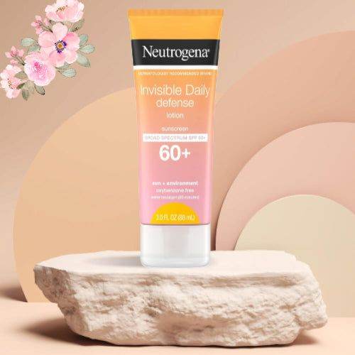 Neutrogena Invisible Daily Defense Lotion Broad Spectrum Spf 60+ Fragrance Free 88Ml
