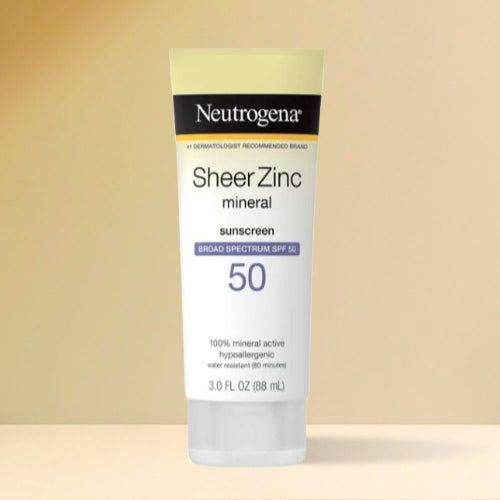 Neutrogena Sheer Zinc Dry-Touch Sunscreen Broad Spectrum SPF 50