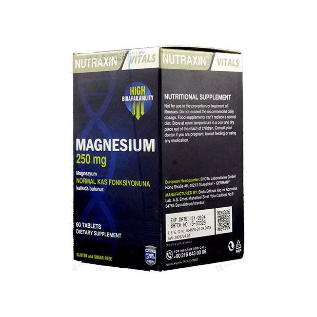 Nutraxin Magnesium 250mg