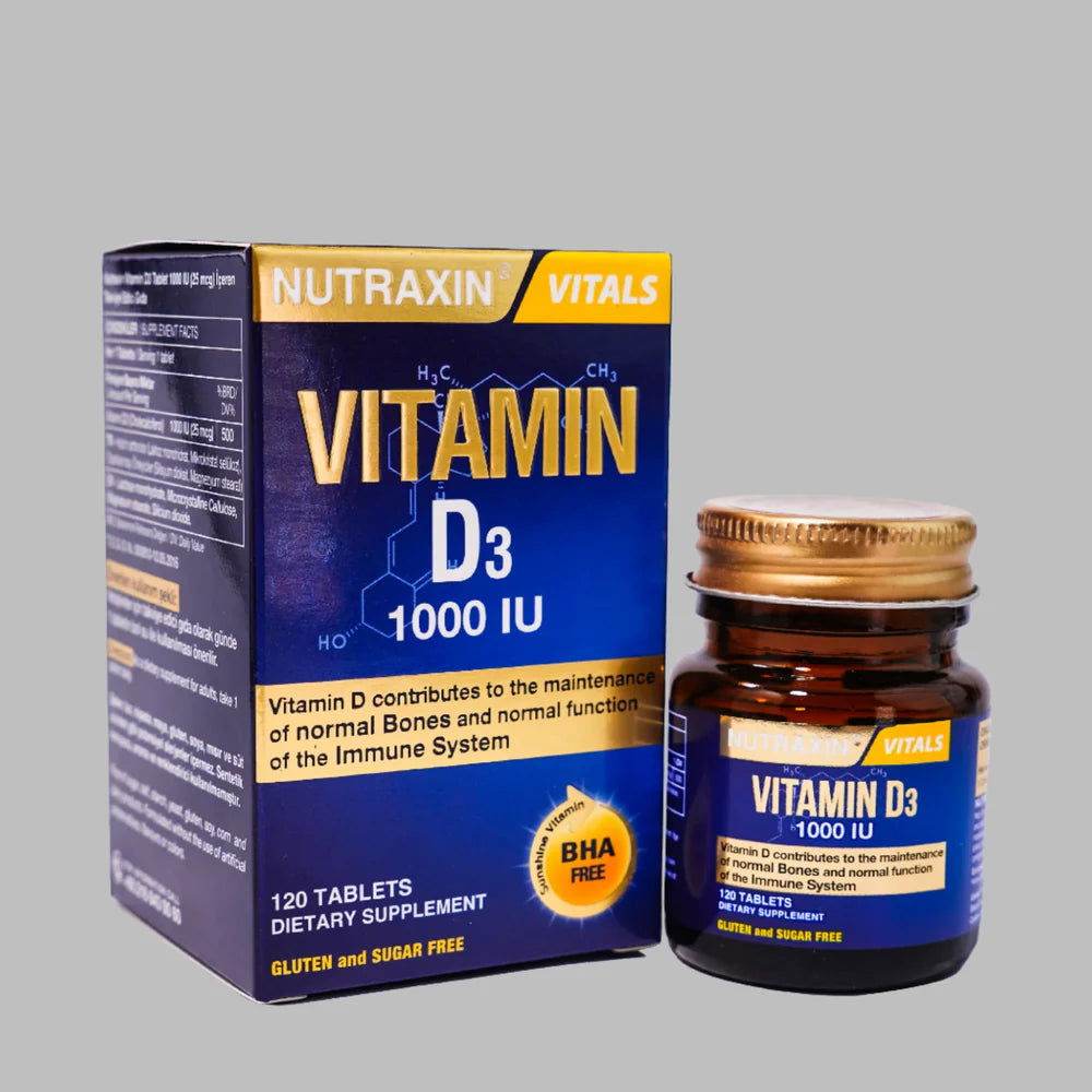 Nutraxin Vitamin D3 1000IU 120 Tablets