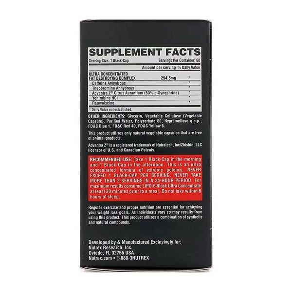 Nutrex Lipo 6 Black UC 60 Caps
