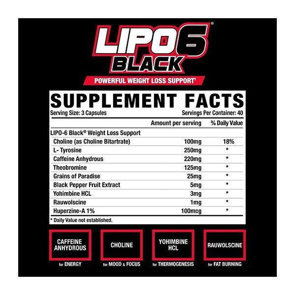 Nutrex Lipo 6 Black 120ct