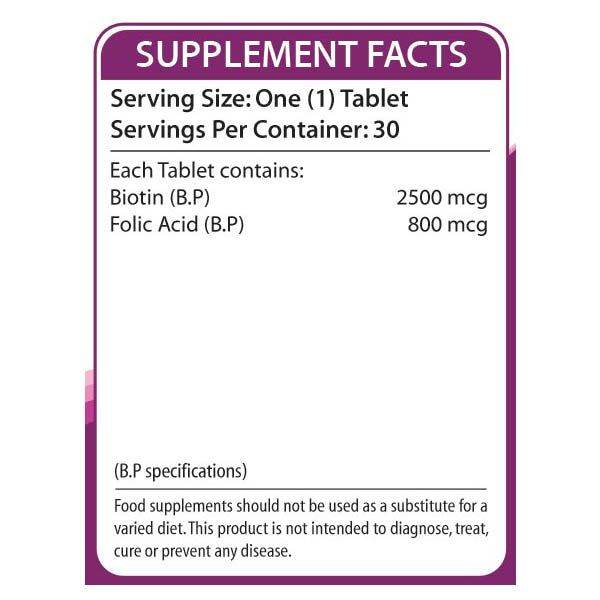 Nutrifactor Biotin Plus 2500 mcg