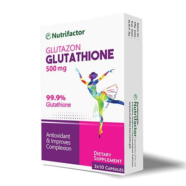 Nutrifactor Glutazon Glutathione 500mg, 30 Ct