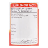Nutrifactor Nutra-C 500mg Plus Zinc, 60 Ct