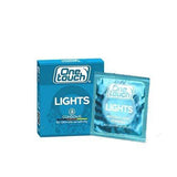One Touch Lights Condoms 3Ct