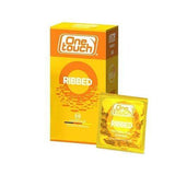 One Touch Ribbed Condoms 12Ct