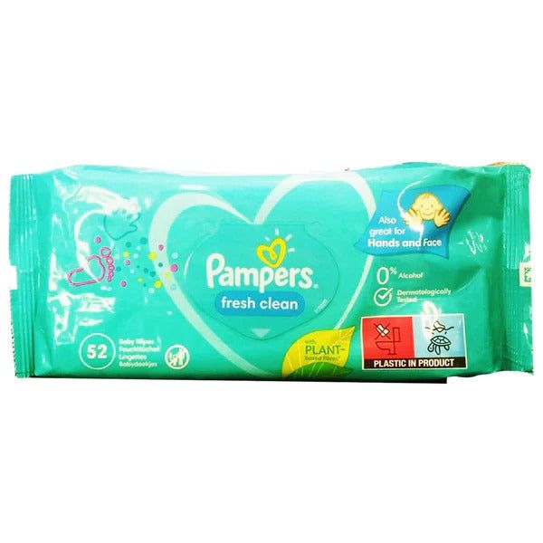 Pampers Fresh Clean Baby Wipes , 52 Ct