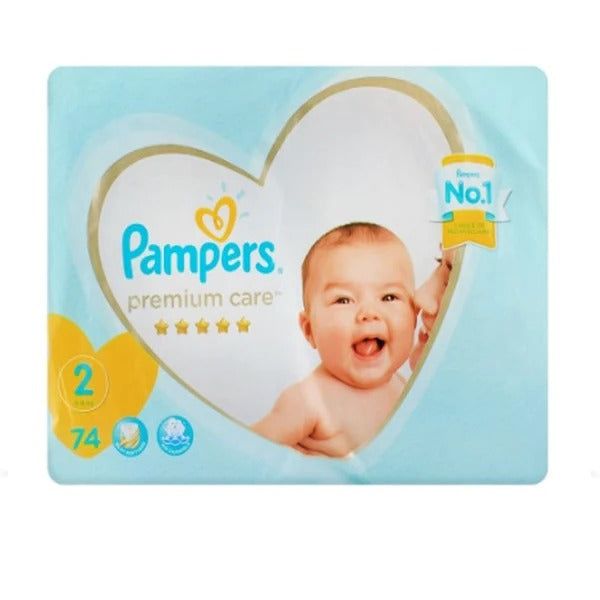 Pampers Premium Care Diapers Size 2, 74 Ct