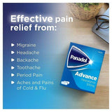 Panadol Paracetamol Tablets Pain Relief 500mg Advance 16s