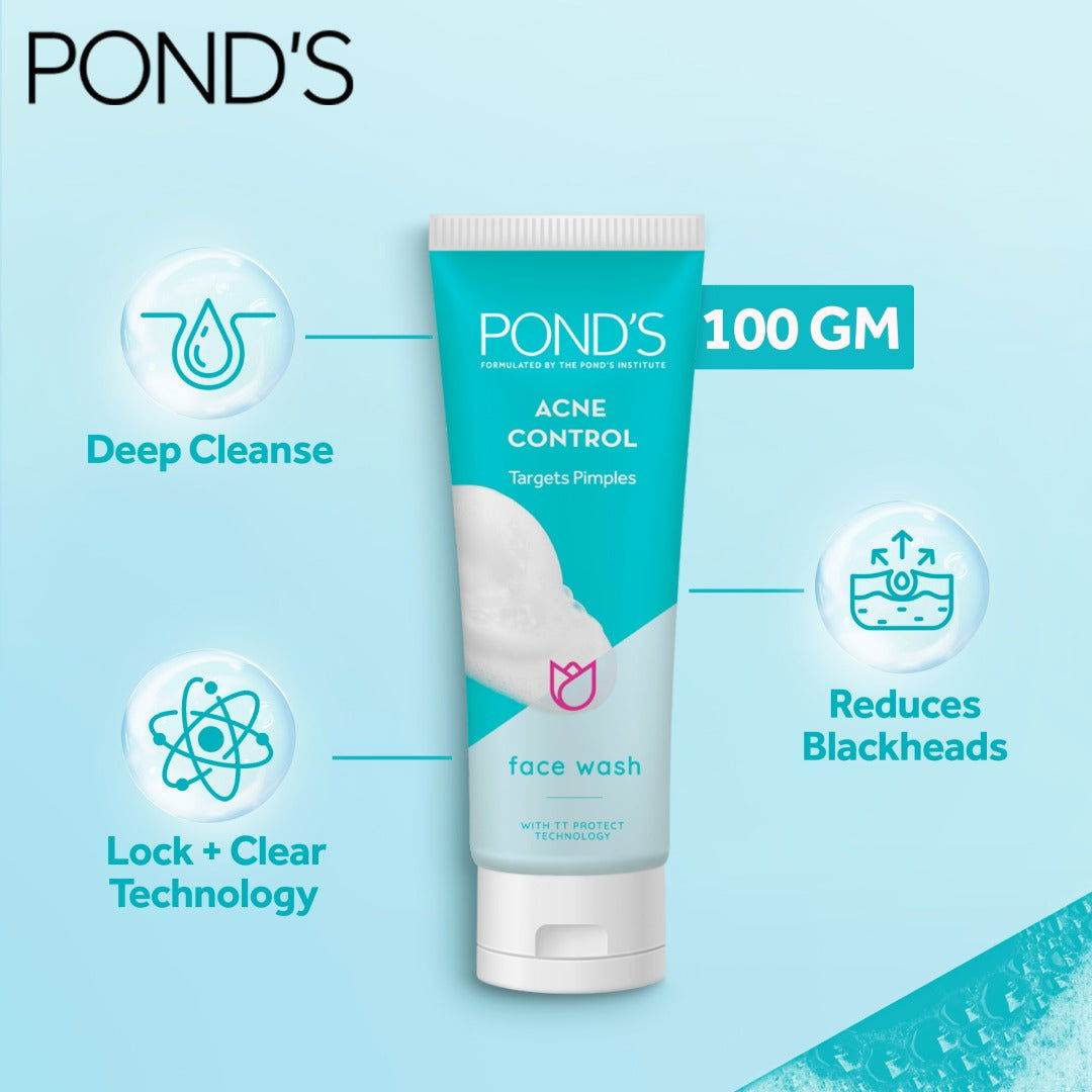 Pond's Acne Control Face Wash, 100g