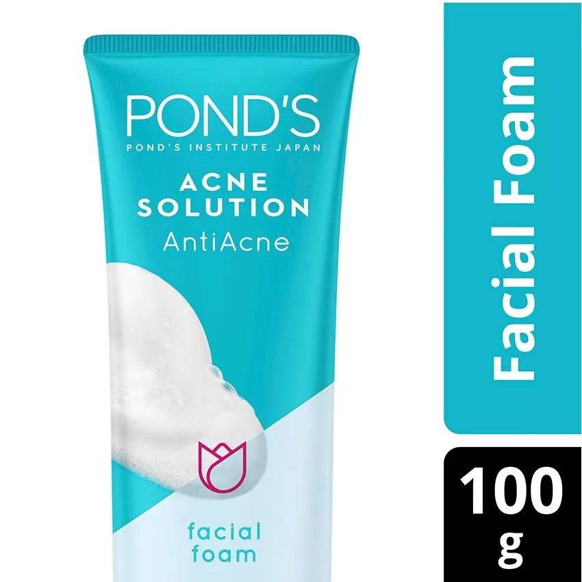 Pond's Acne Solution Facial Foam, 100g