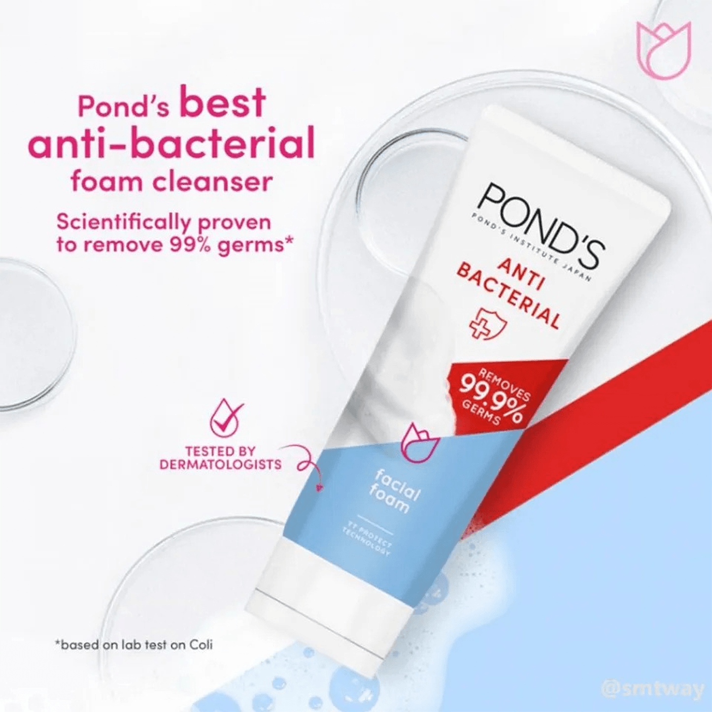 Pond's Anti-Bacterial Facial Foam, 100g