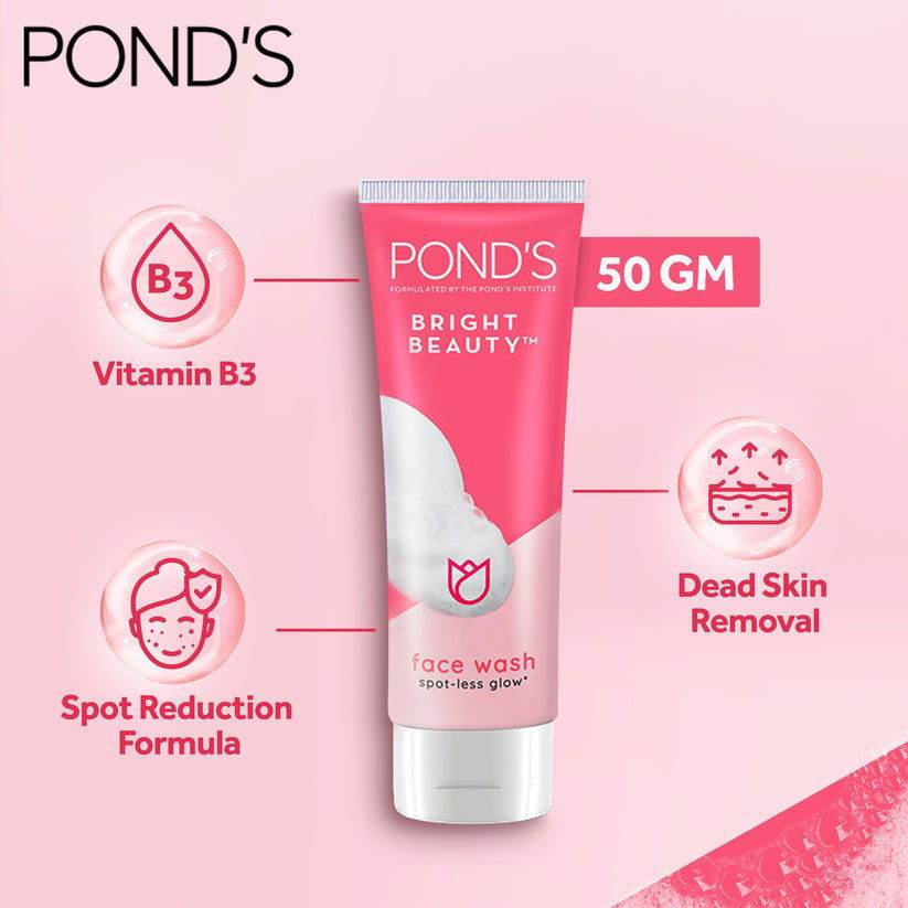 Pond's Bright Beauty Face Wash, 50g